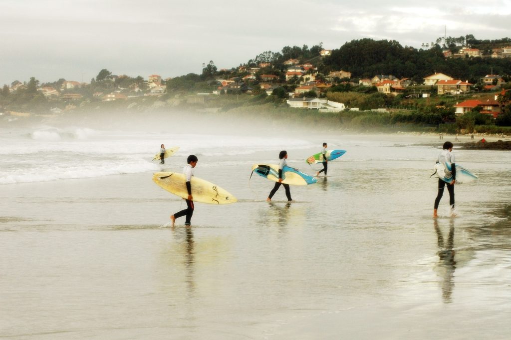 Surfing in Spain